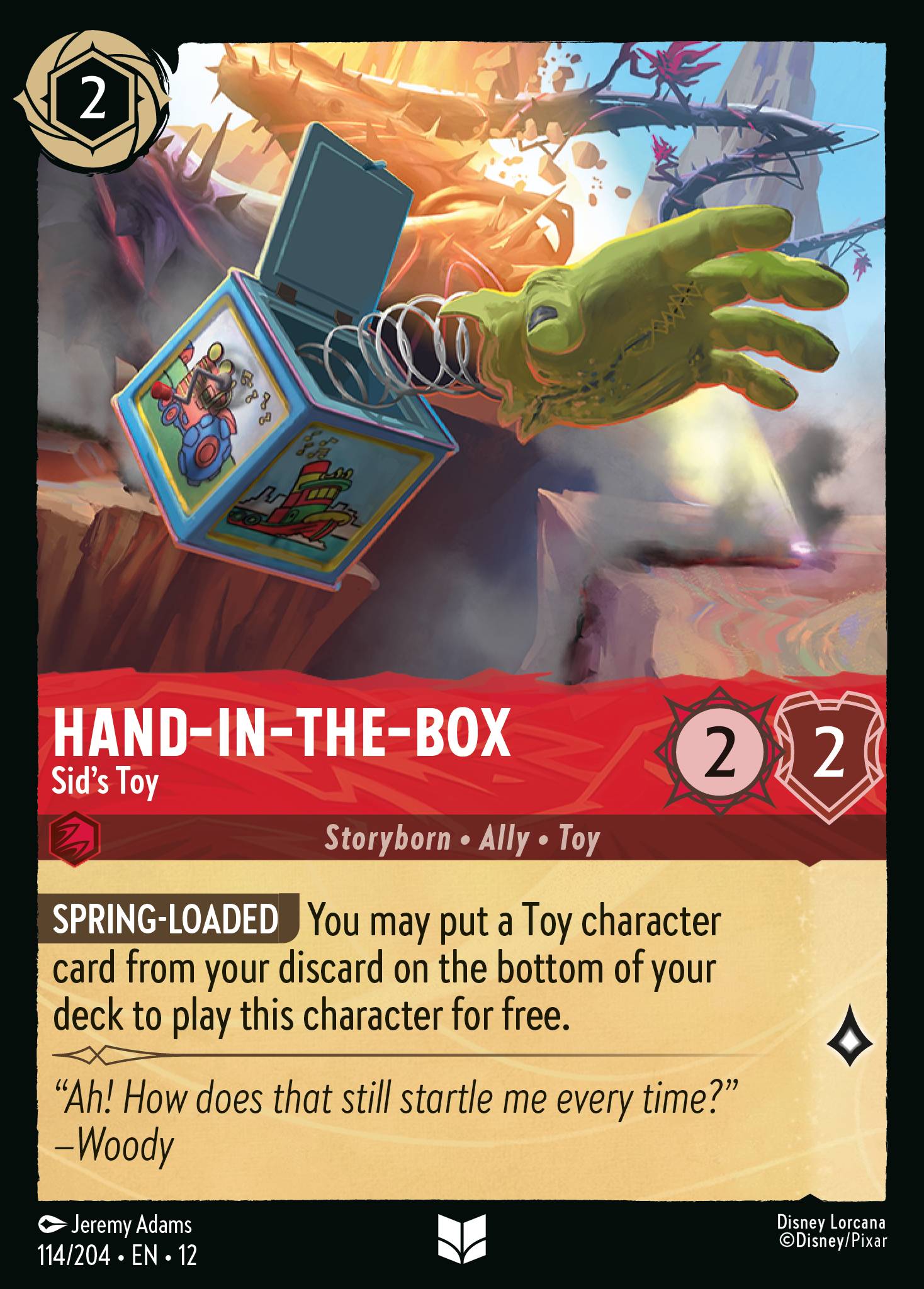 Hand-in-the-Box — Sid's Toy Disney Lorcana card