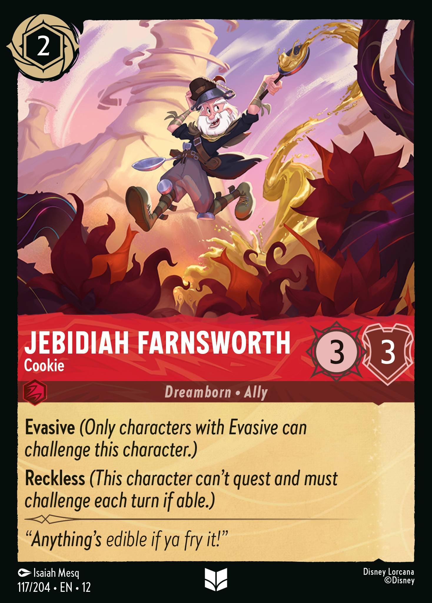 Jebidiah Farnsworth — Cookie Disney Lorcana card