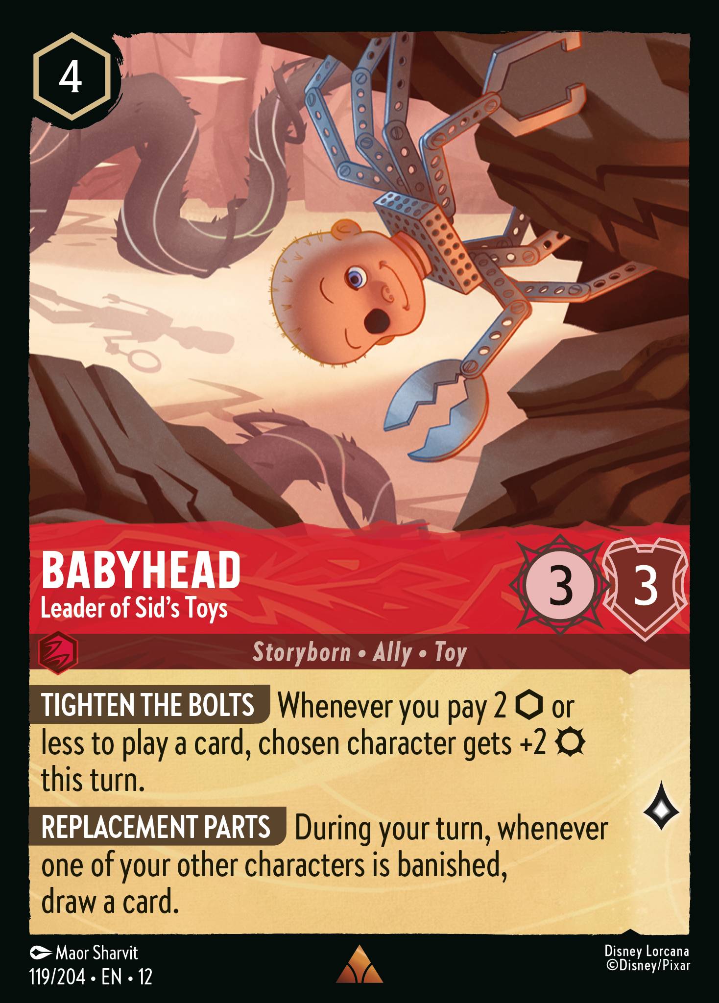 Babyhead — Leader of Sid's Toys Disney Lorcana card