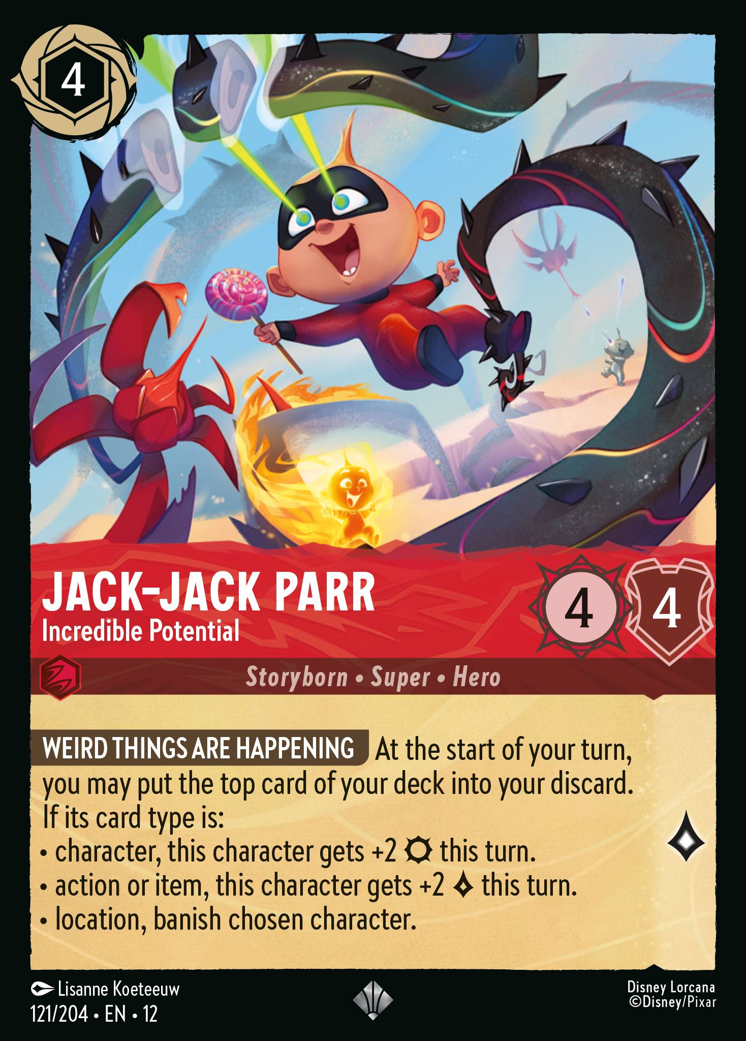 Jack-Jack Parr — Incredible Potential Disney Lorcana card