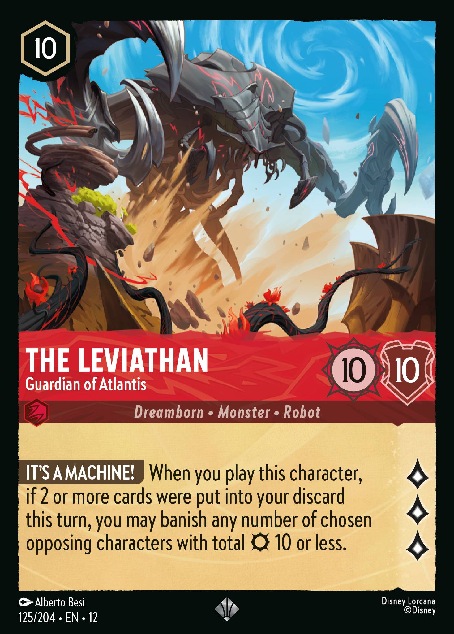 The Leviathan — Guardian of Atlantis Disney Lorcana card