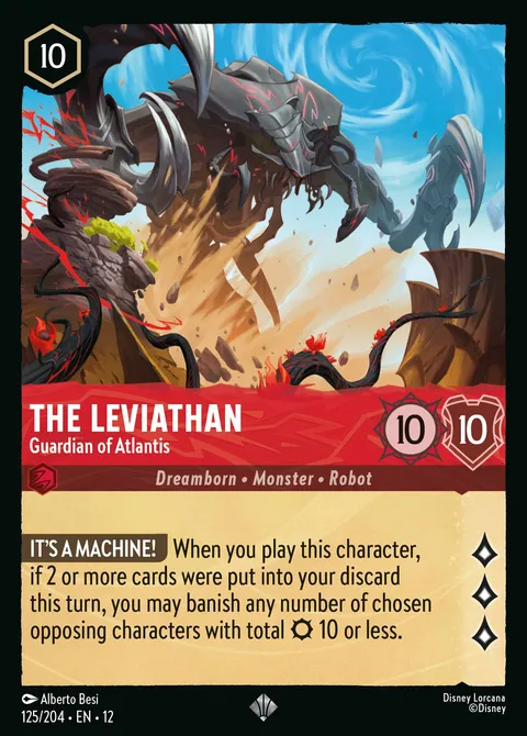 The Leviathan — Guardian of Atlantis Disney Lorcana card