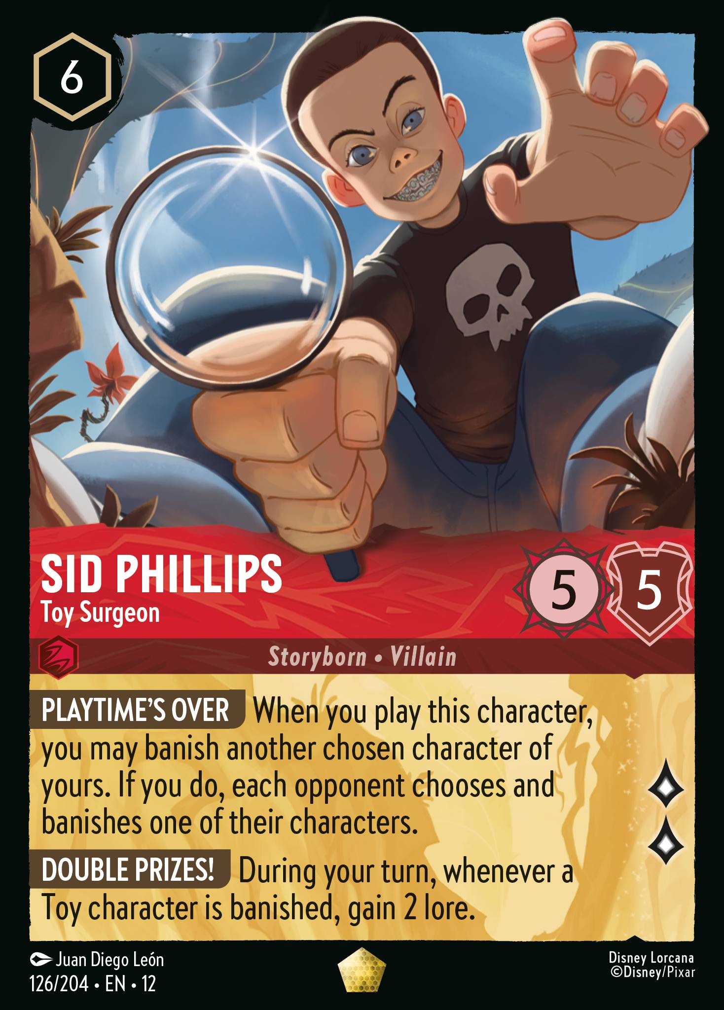 Sid Phillips — Toy Surgeon Disney Lorcana card