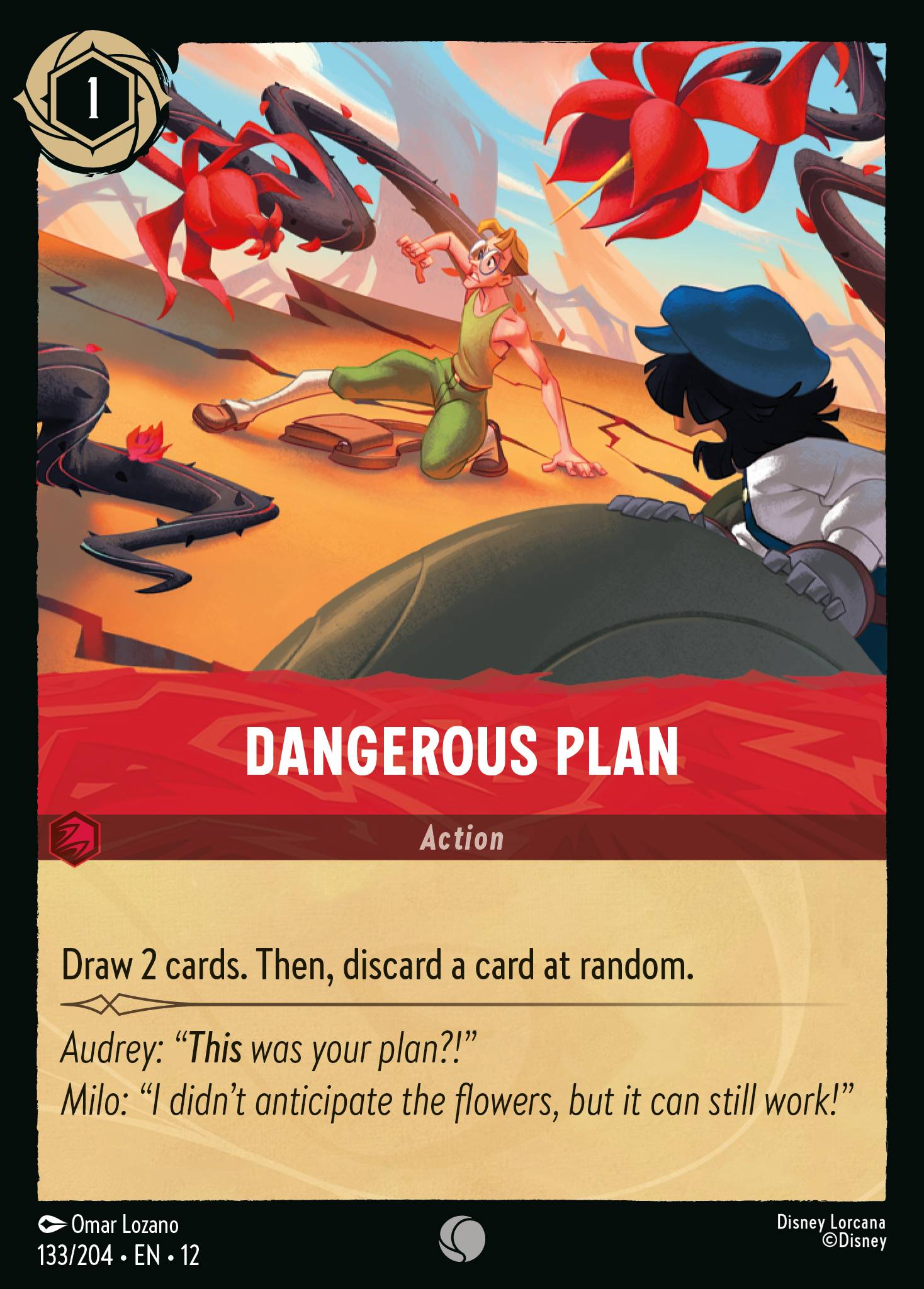 Dangerous Plan Disney Lorcana card