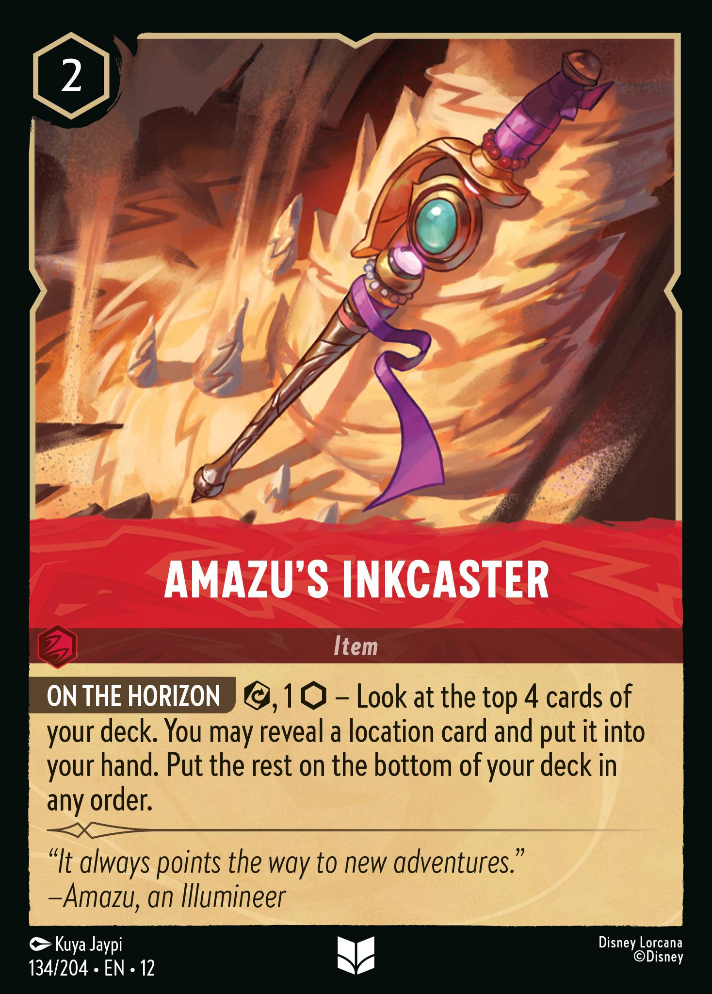 Amazu's Inkcaster Disney Lorcana card
