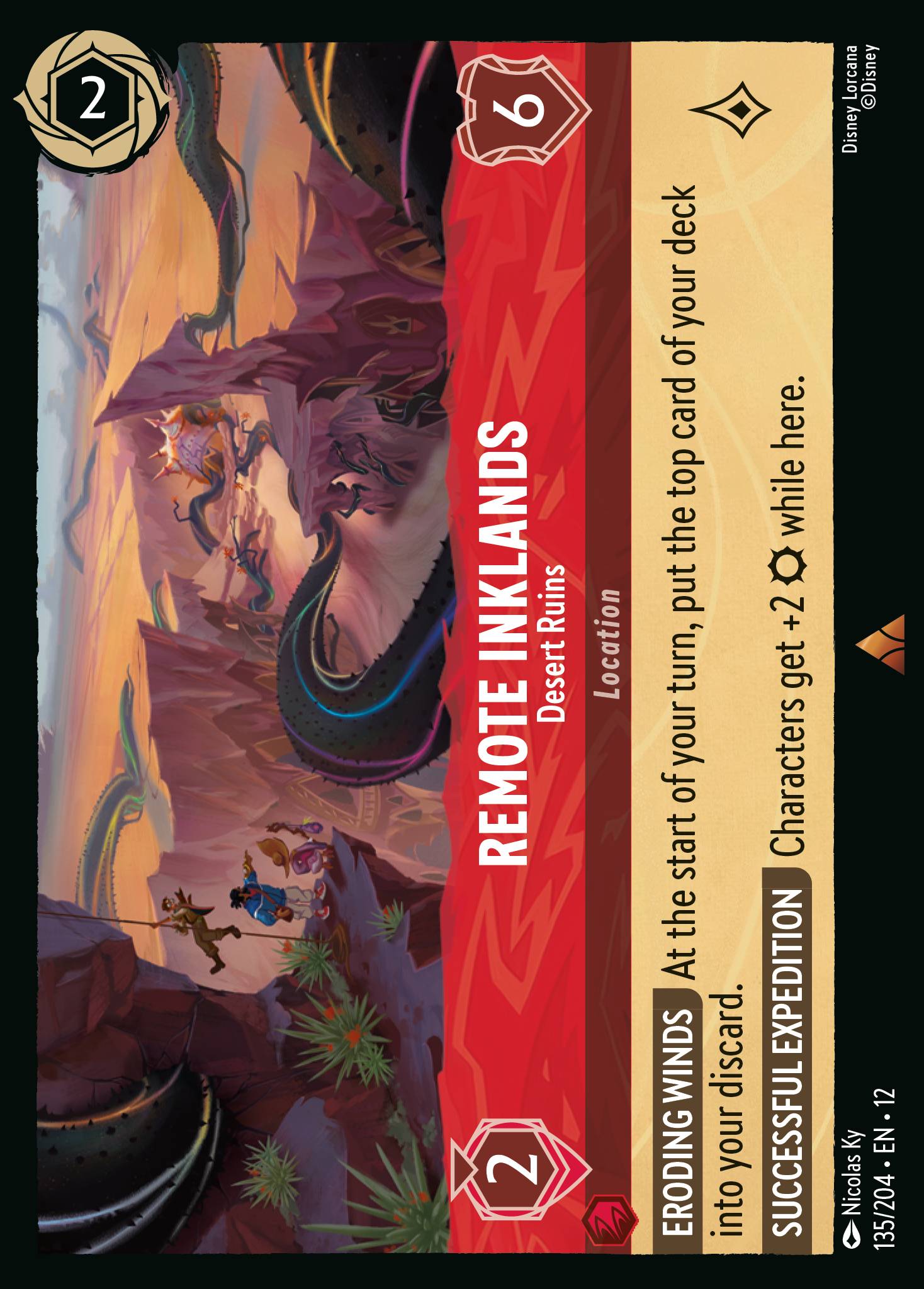 Remote Inklands — Desert Ruins Disney Lorcana card