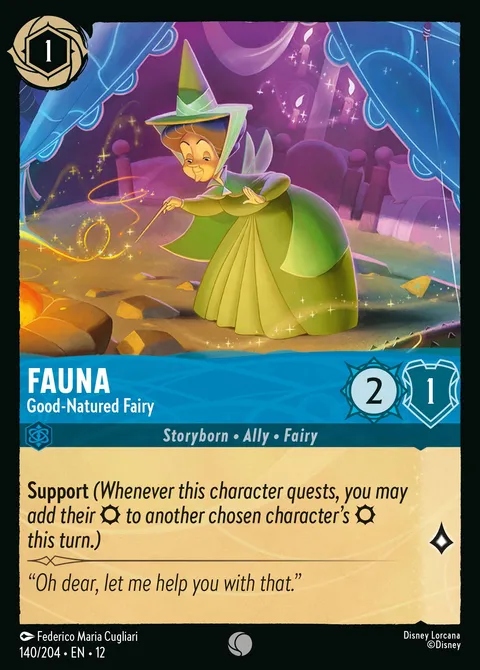 Fauna — Good-Natured Fairy Disney Lorcana card