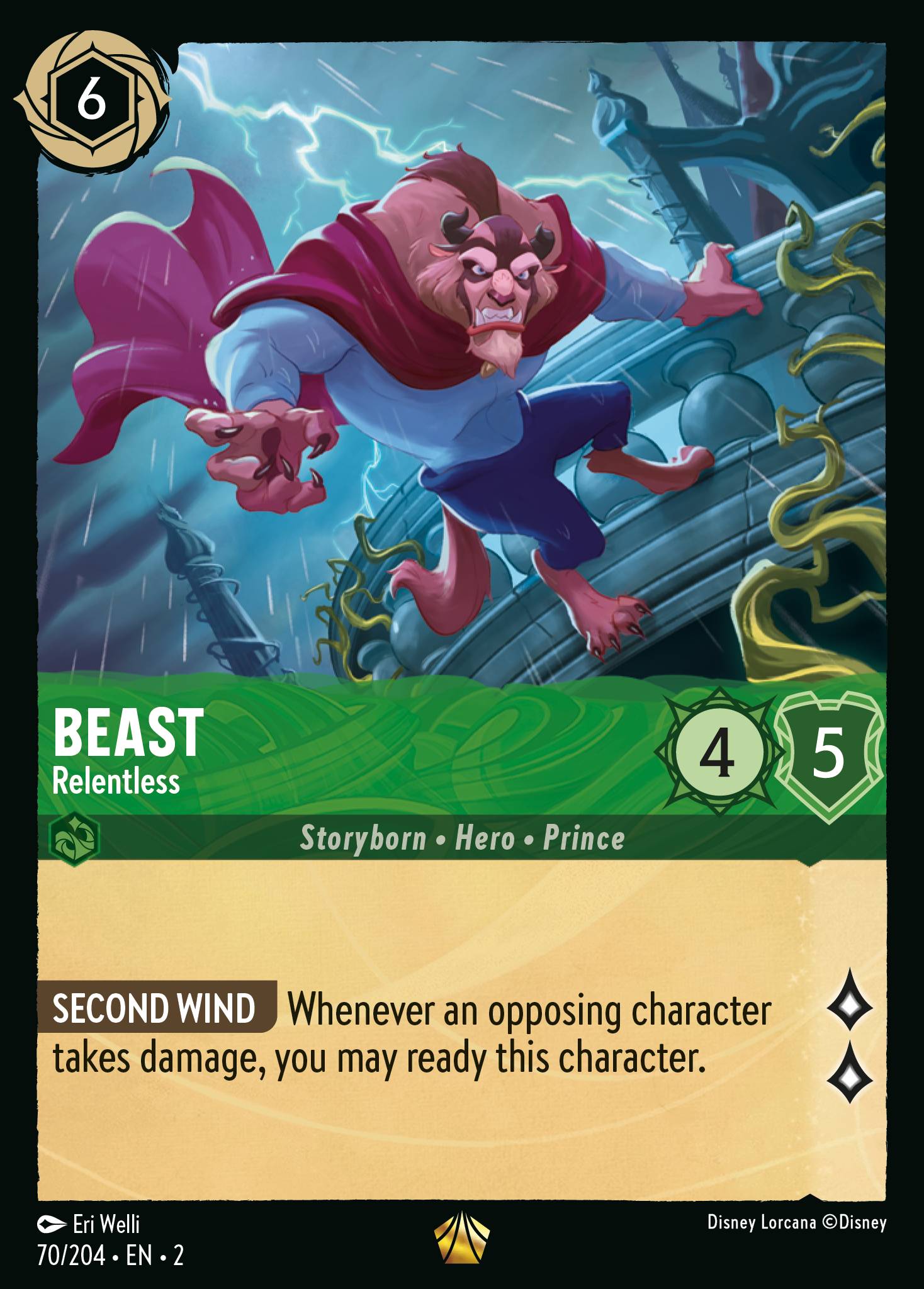 Beast — Relentless Disney Lorcana card
