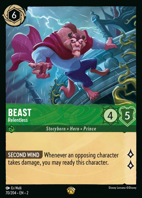 Beast — Relentless Disney Lorcana card
