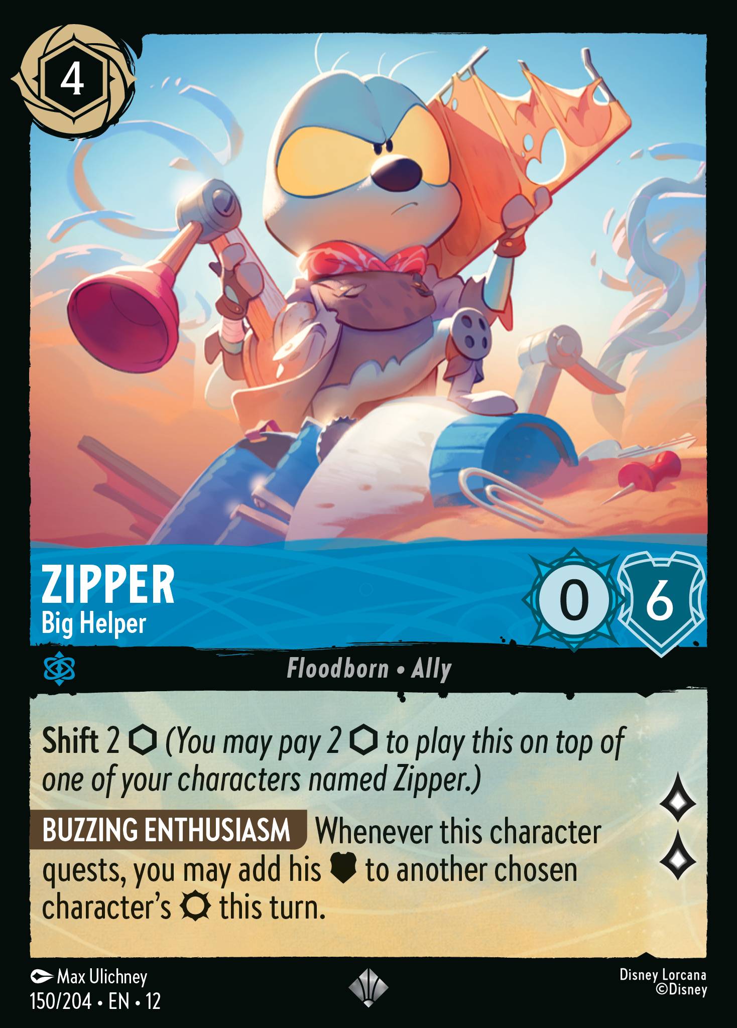 Zipper — Big Helper Disney Lorcana card