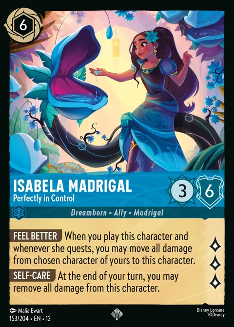 Isabela Madrigal — Perfectly in Control Disney Lorcana card