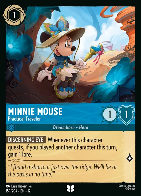 Minnie Mouse — Practical Traveler Disney Lorcana card