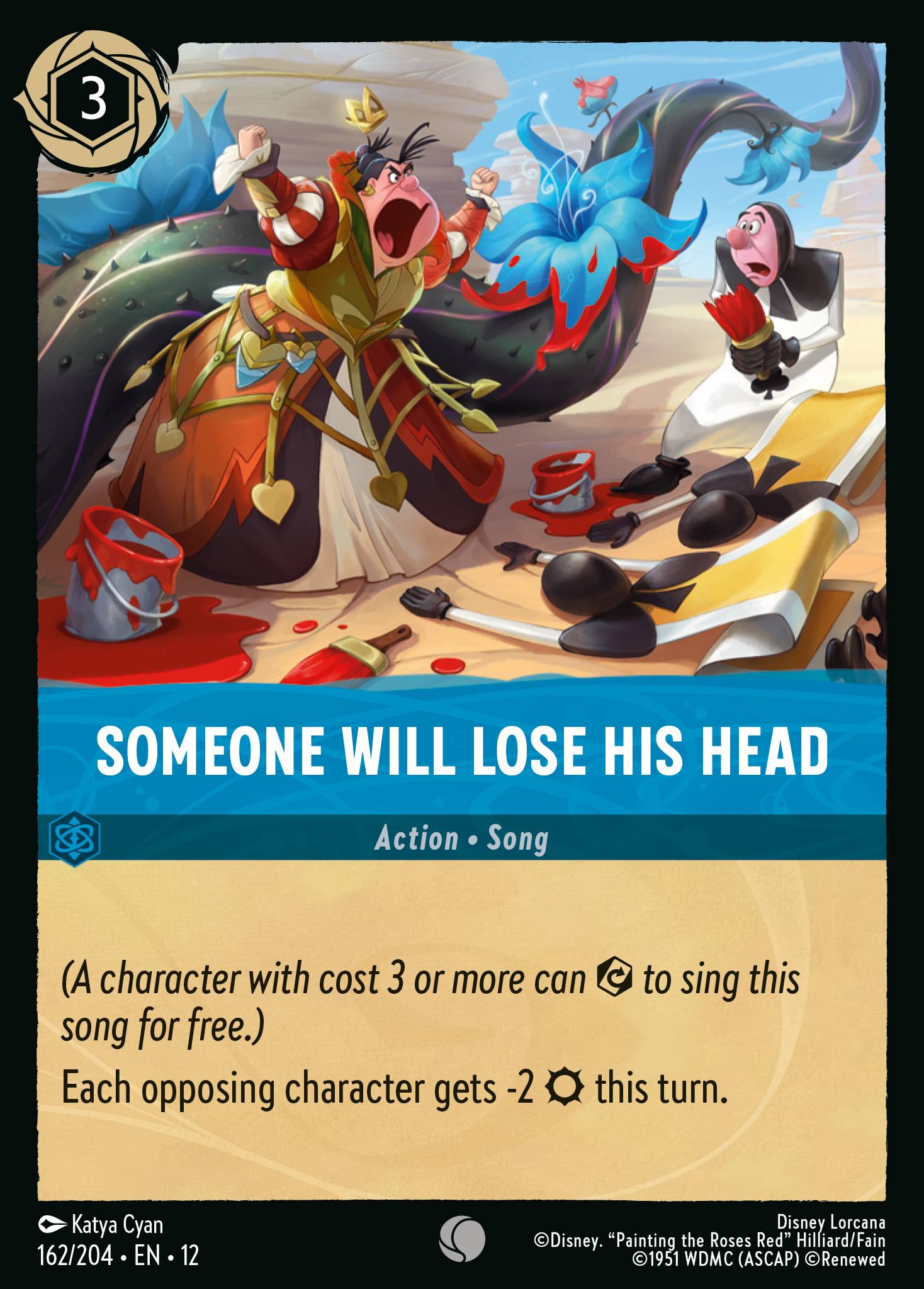Someone Will Lose His Head Disney Lorcana card