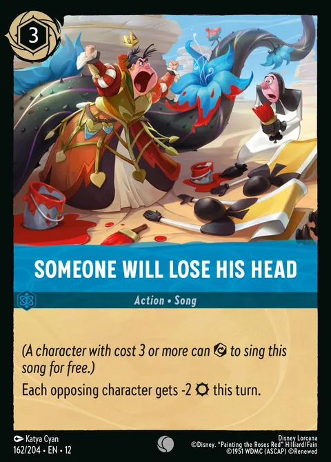 Someone Will Lose His Head Disney Lorcana card