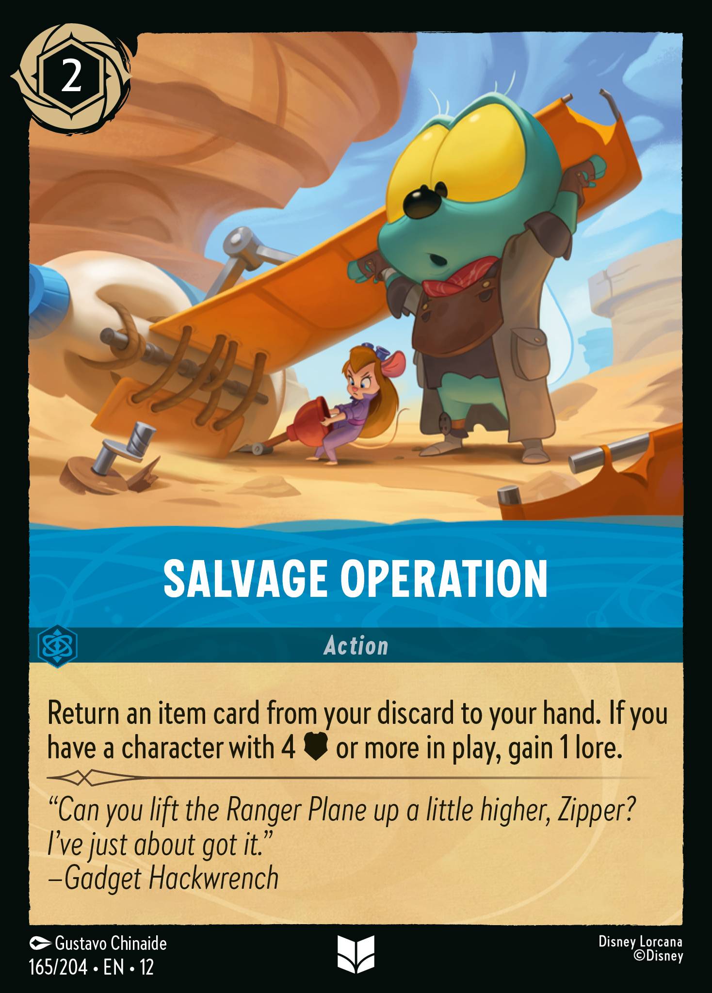 Salvage Operation Disney Lorcana card