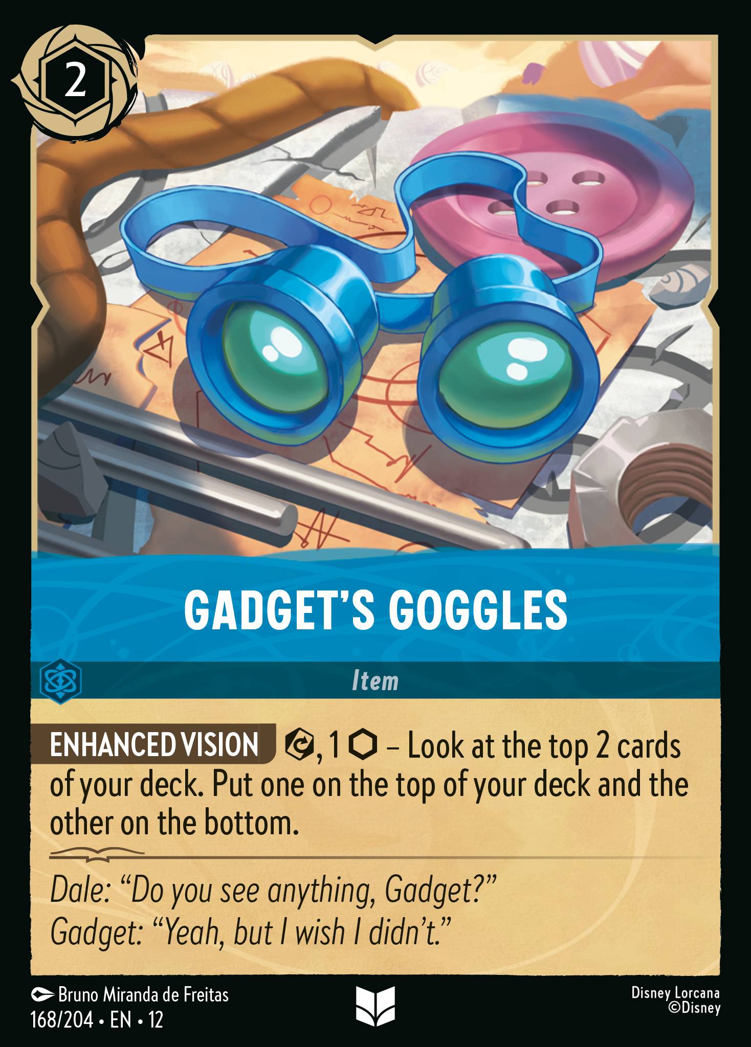 Gadget's Goggles Disney Lorcana card