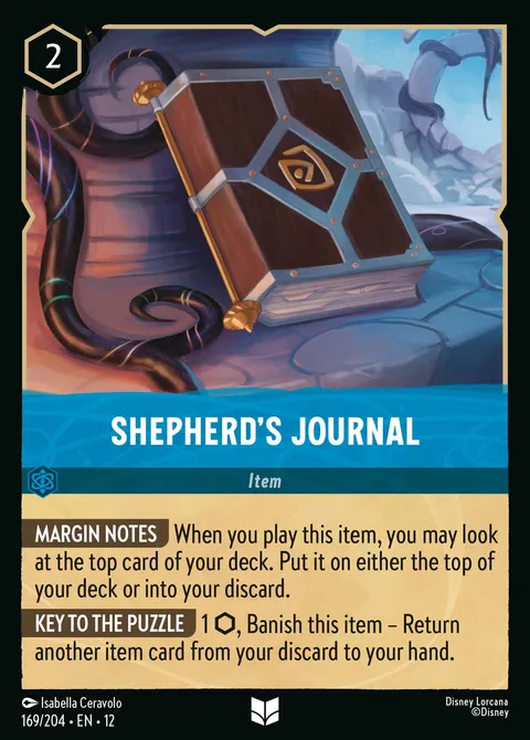 Shepherd's Journal Disney Lorcana card