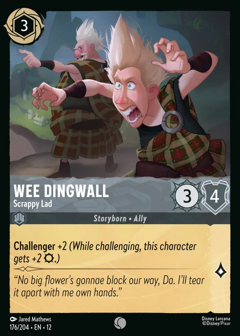 Wee Dingwall — Scrappy Lad Disney Lorcana card