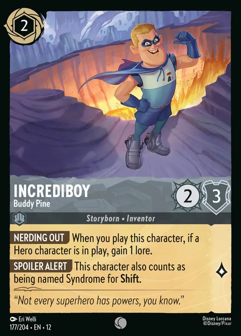 Incrediboy — Buddy Pine Disney Lorcana card
