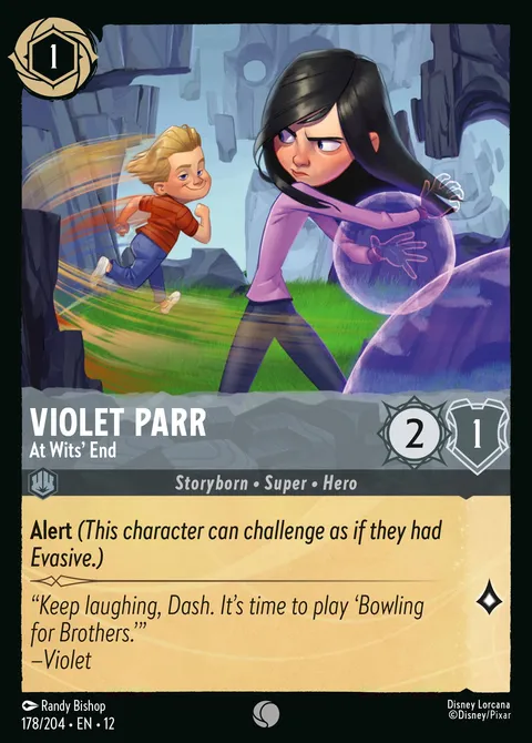 Violet Parr — At Wits' End Disney Lorcana card