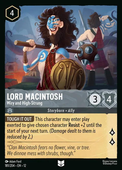 Lord Macintosh — Wiry and High-Strung Disney Lorcana card