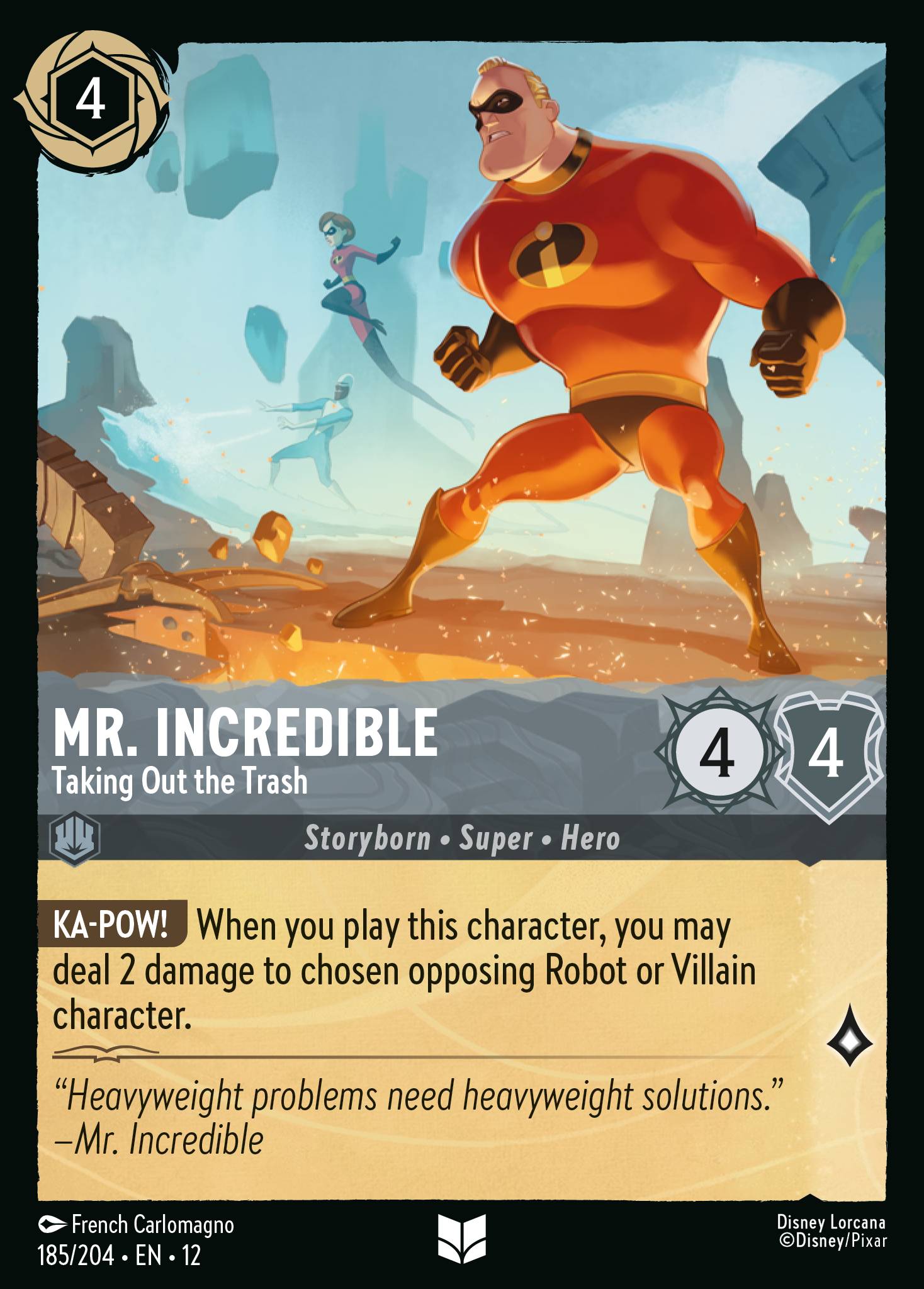 Mr. Incredible — Taking Out the Trash Disney Lorcana card