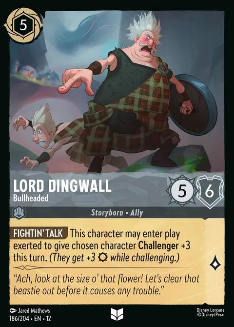 Lord Dingwall — Bullheaded Disney Lorcana card