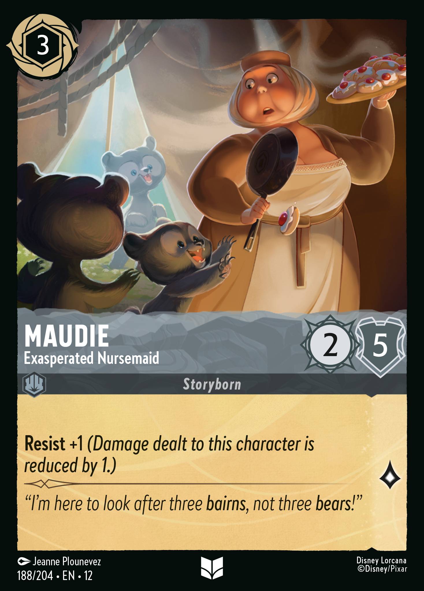 Maudie — Exasperated Nursemaid Disney Lorcana card