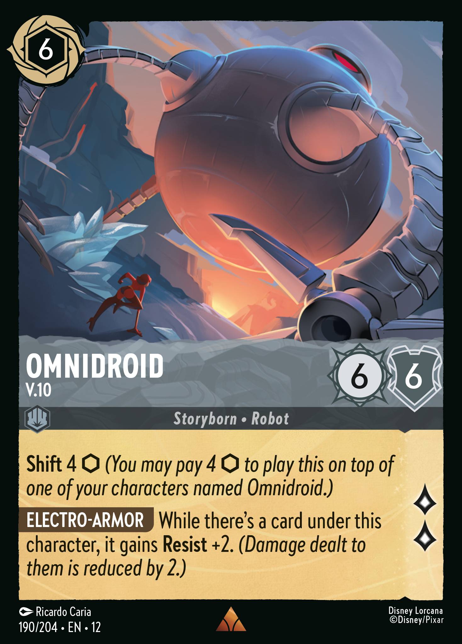 Omnidroid — V.10 Disney Lorcana card