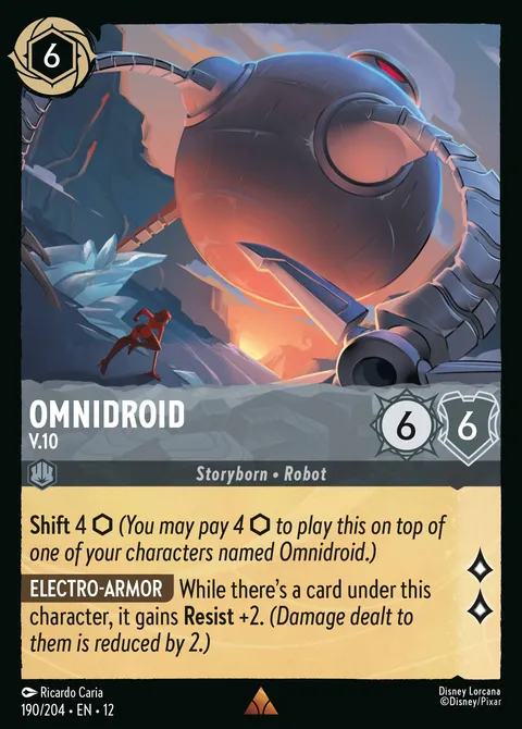 Omnidroid — V.10 Disney Lorcana card