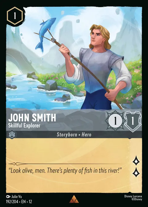 John Smith — Skillful Explorer Disney Lorcana card