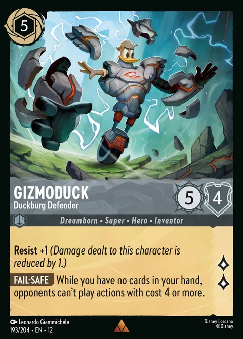 Gizmoduck — Duckburg Defender Disney Lorcana card
