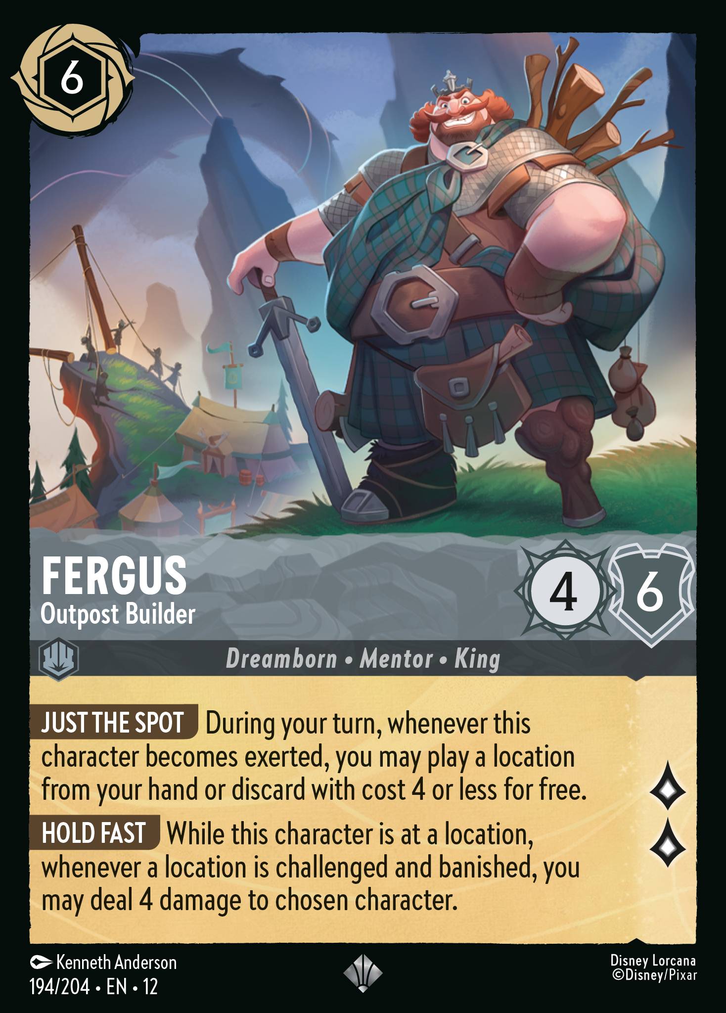Fergus — Outpost Builder Disney Lorcana card