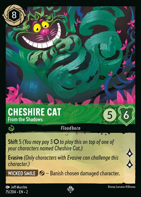 Cheshire Cat — From the Shadows Disney Lorcana card