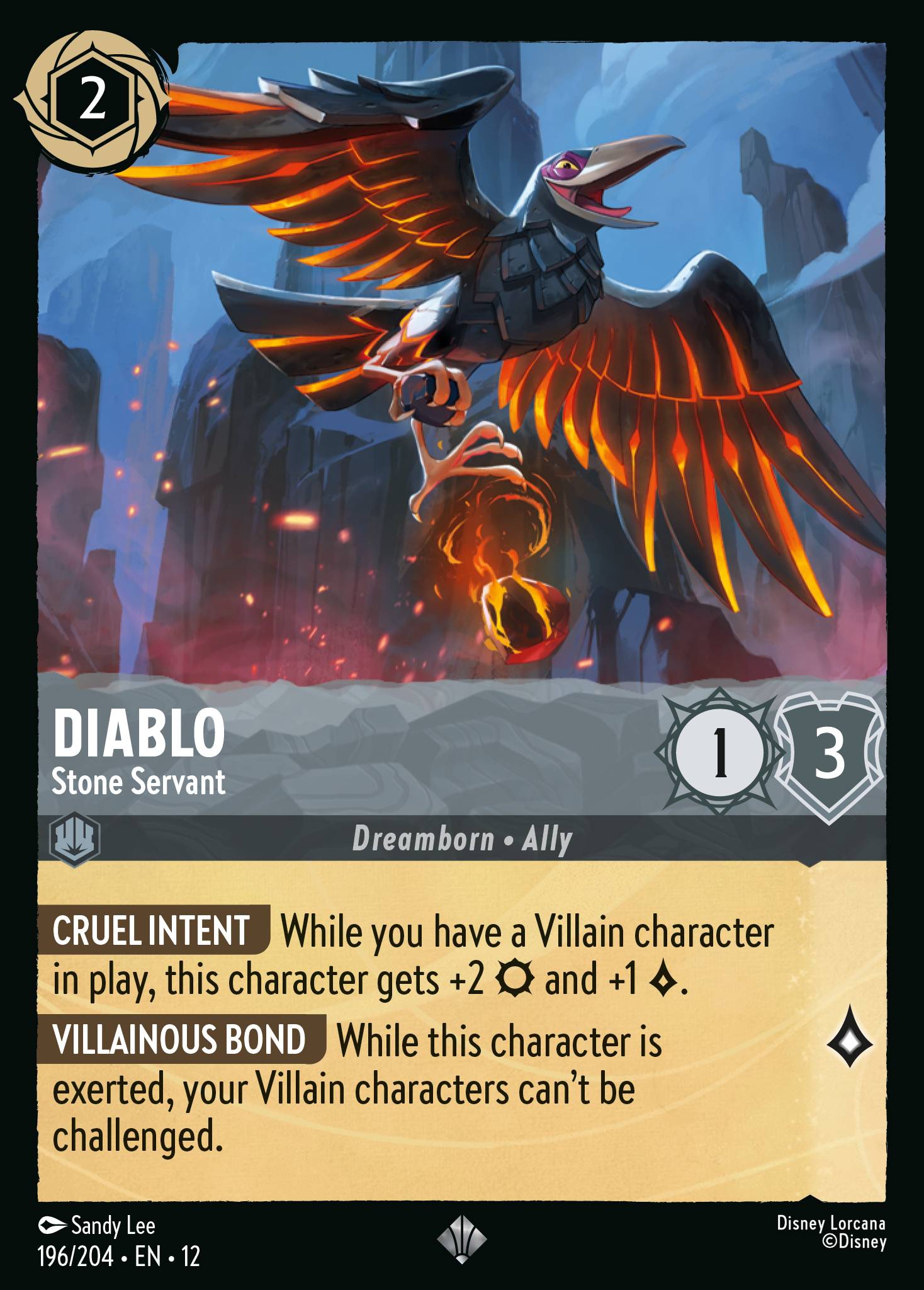 Diablo — Stone Servant Disney Lorcana card