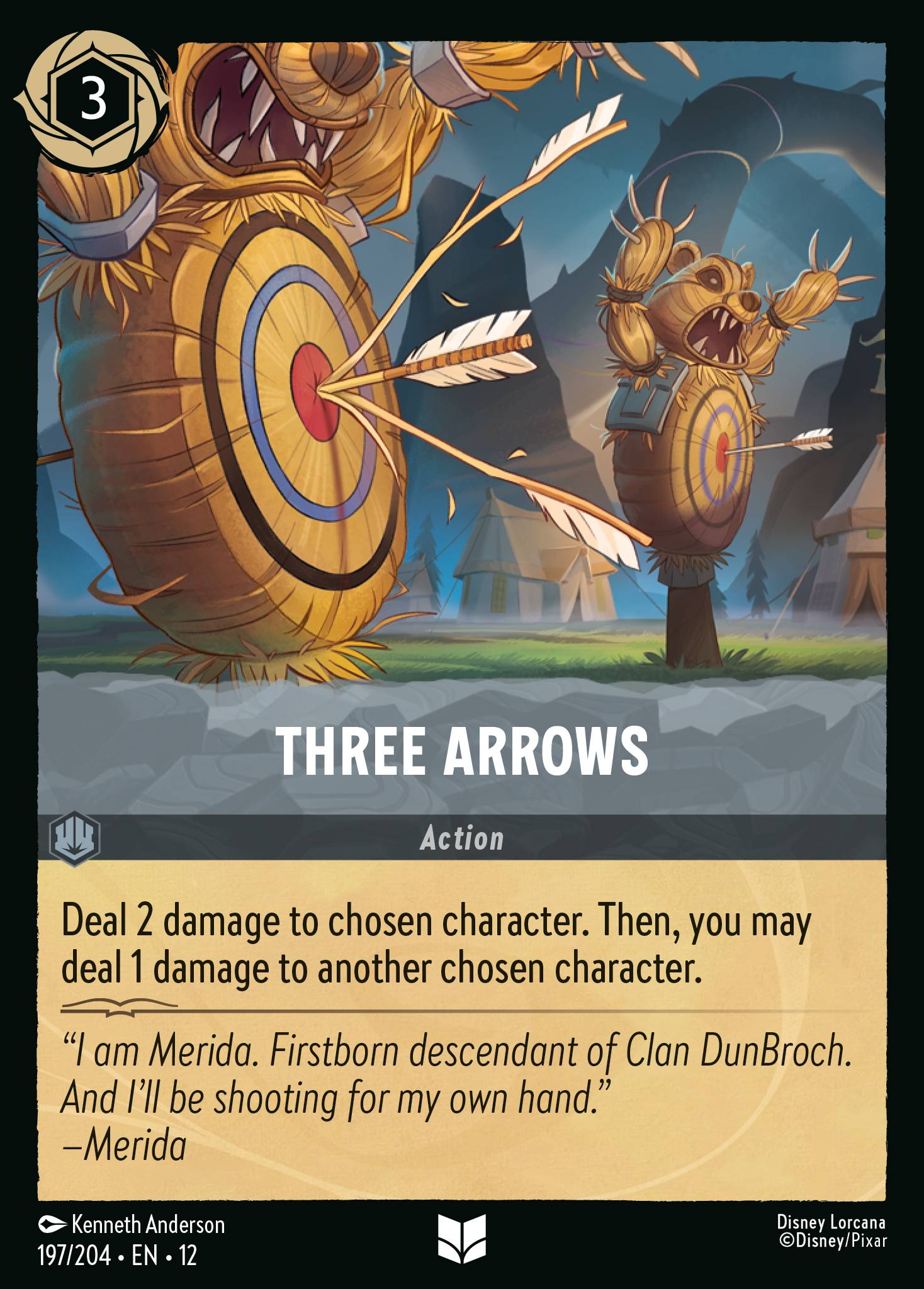 Three Arrows Disney Lorcana card