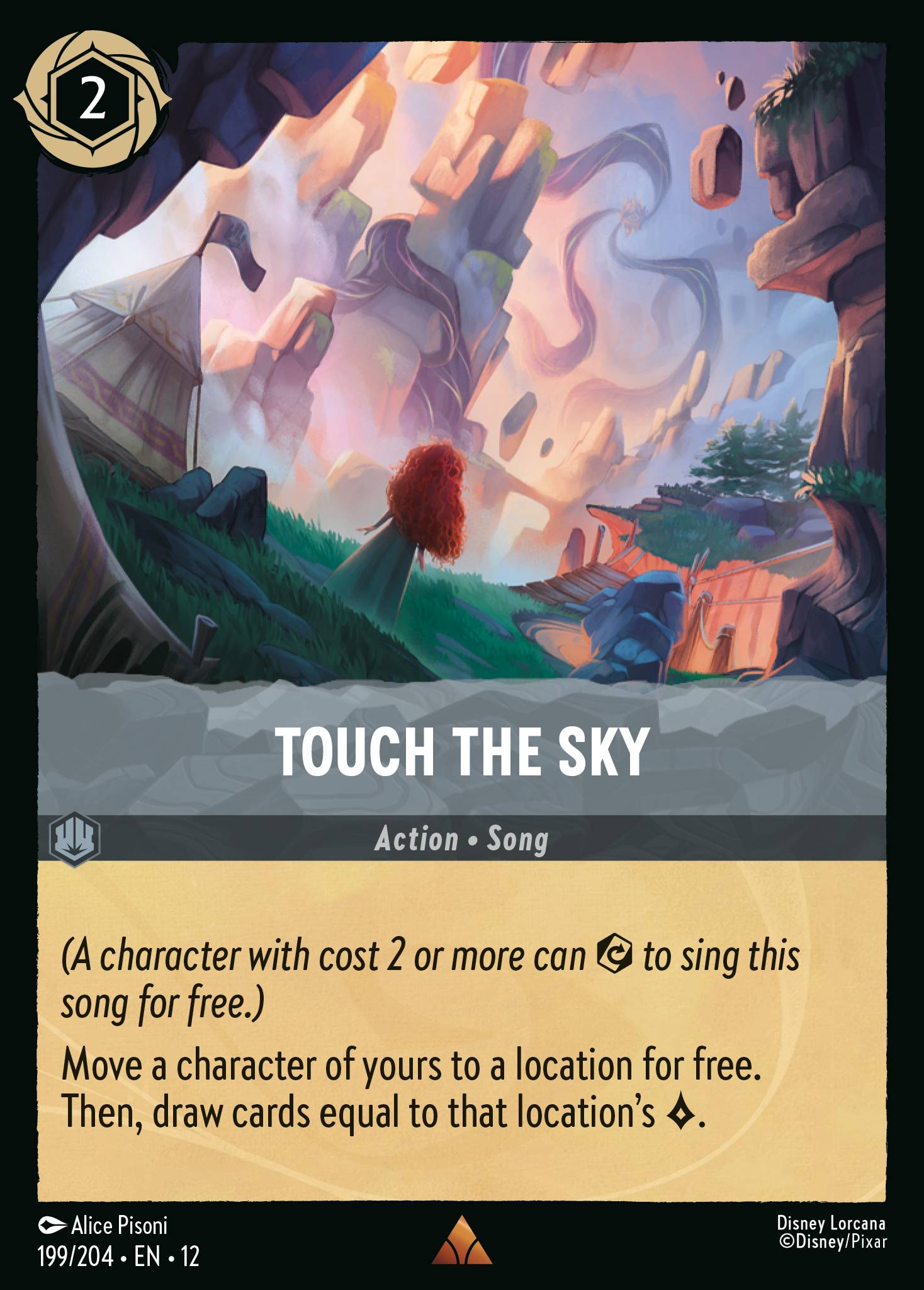 Touch the Sky Disney Lorcana card