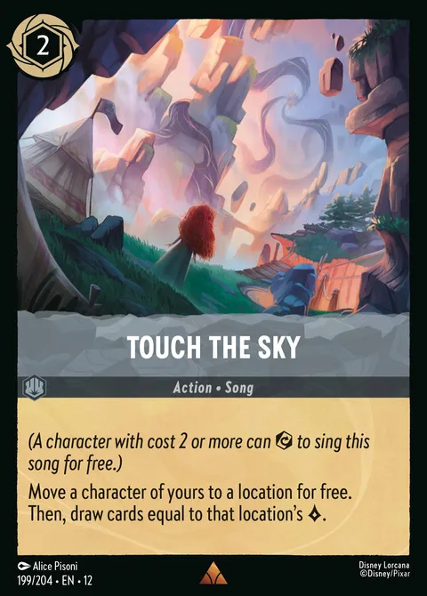 Touch the Sky Disney Lorcana card