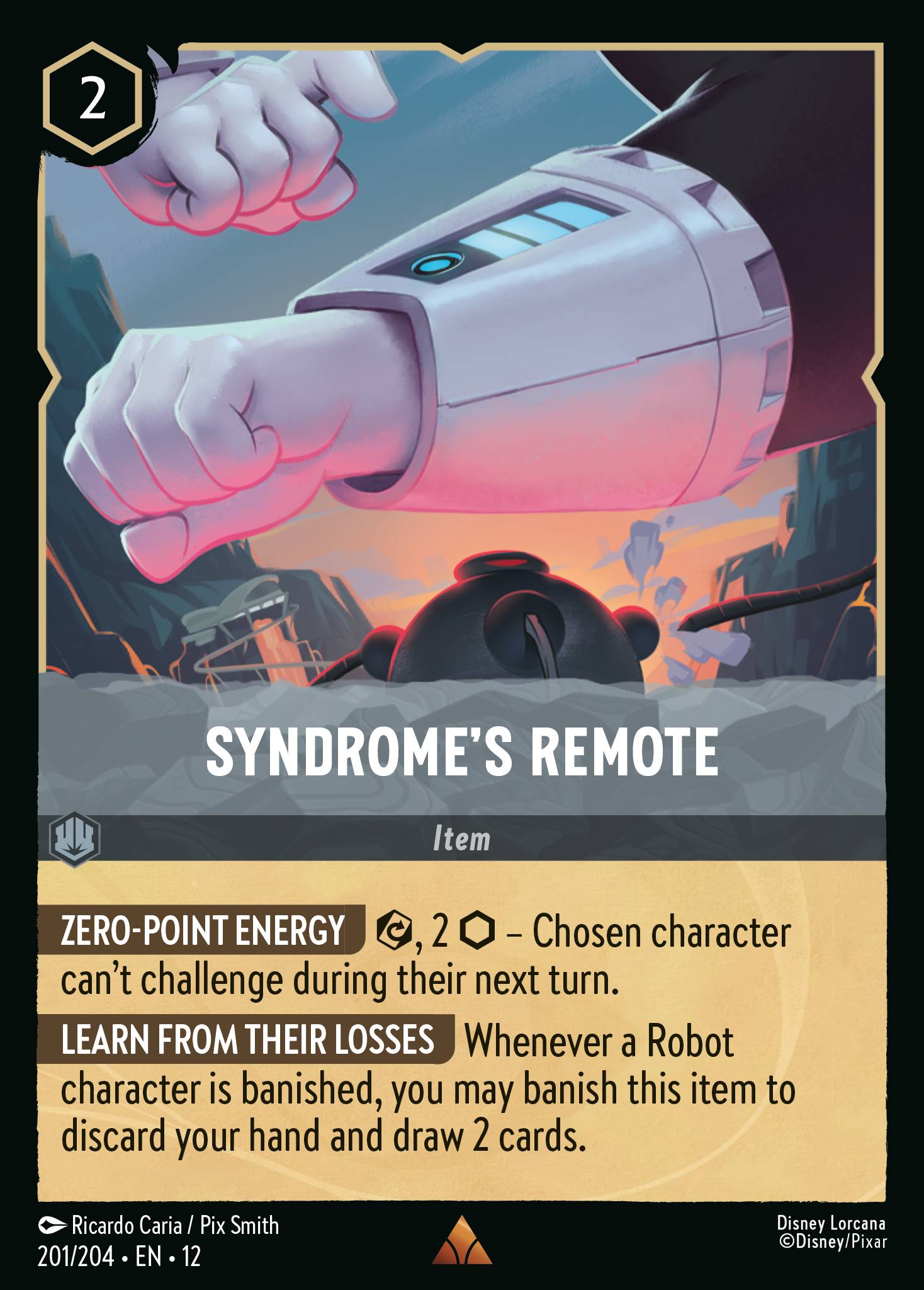 Syndrome's Remote Disney Lorcana card