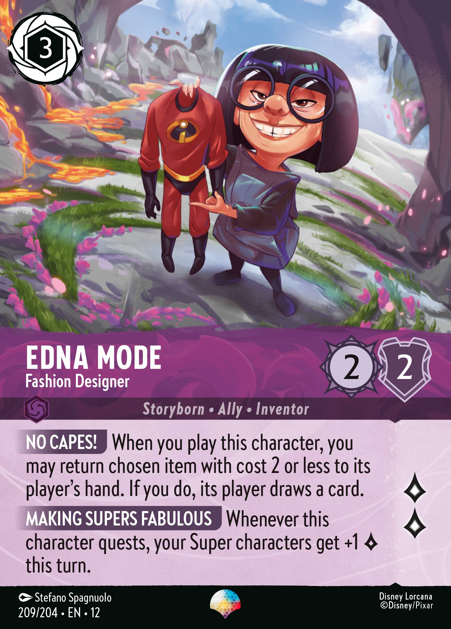 Edna Mode — Fashion Designer Disney Lorcana card
