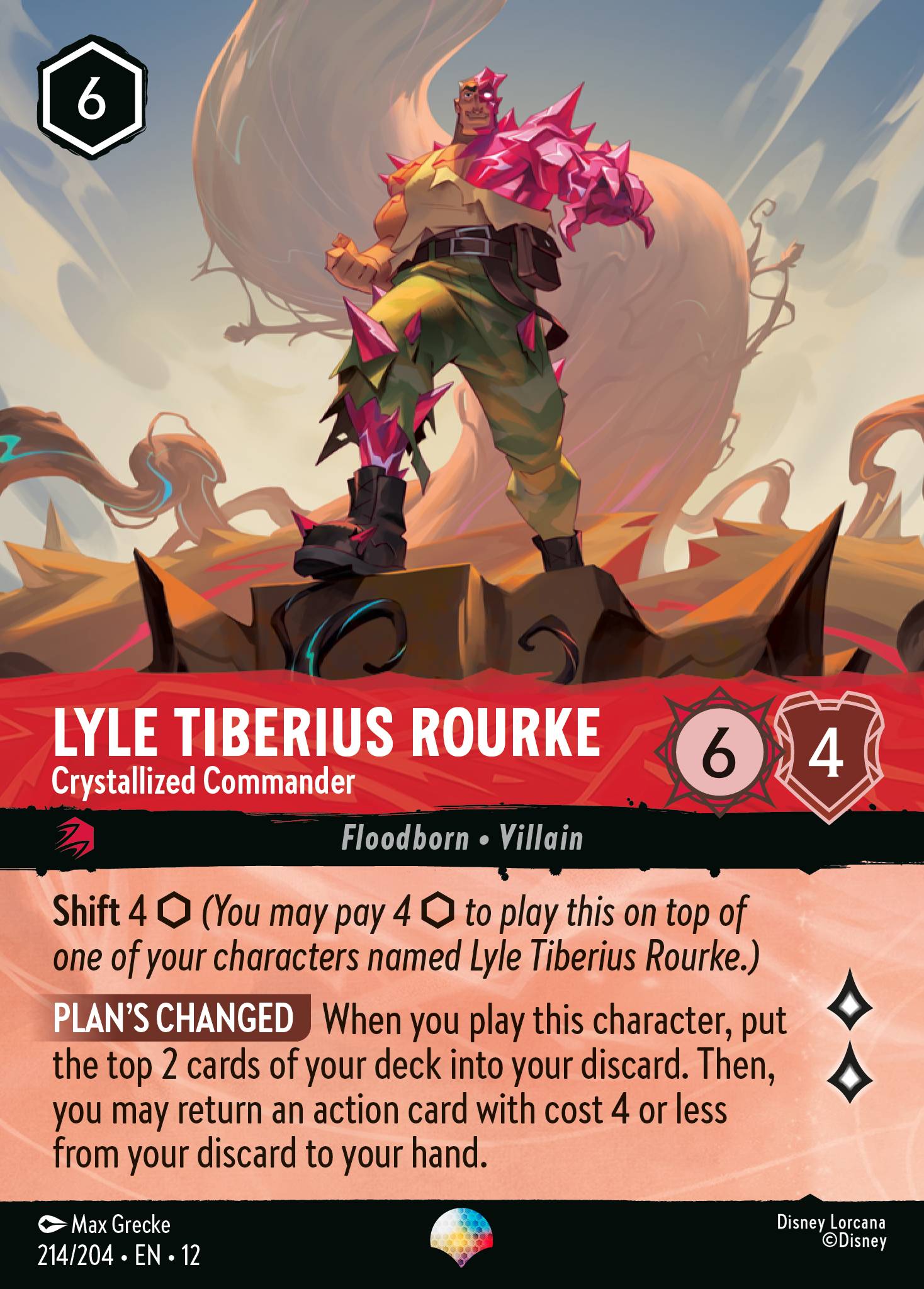Lyle Tiberius Rourke — Crystallized Commander Disney Lorcana card