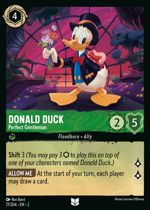 Donald Duck — Perfect Gentleman Disney Lorcana card