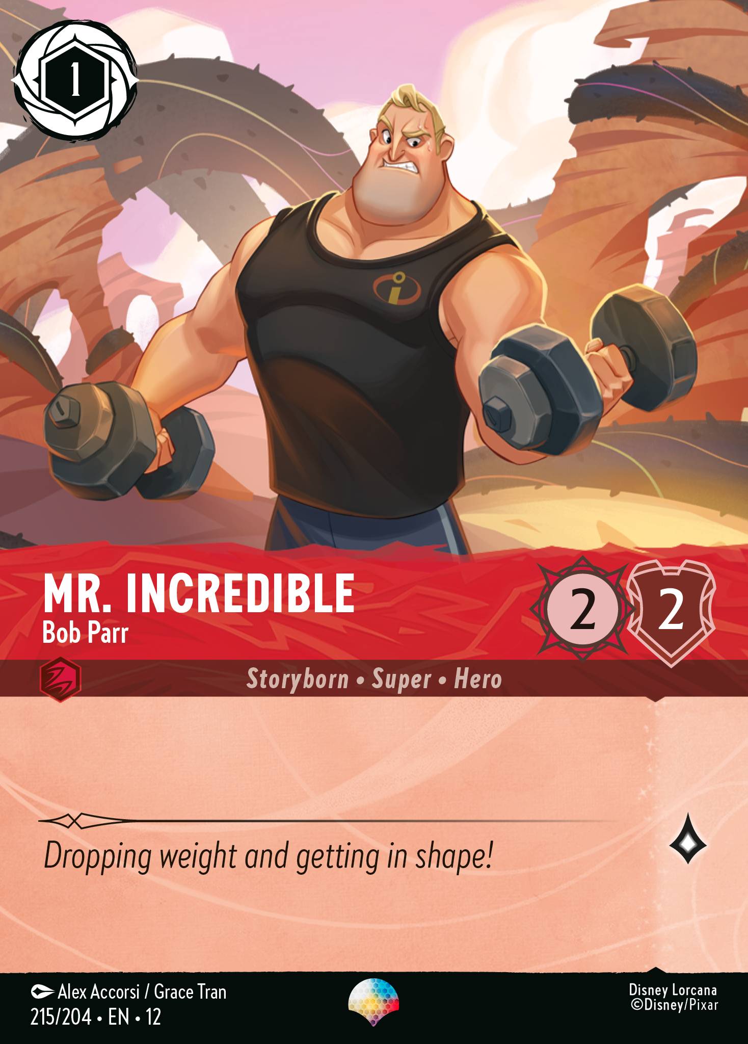 Mr. Incredible — Bob Parr Disney Lorcana card