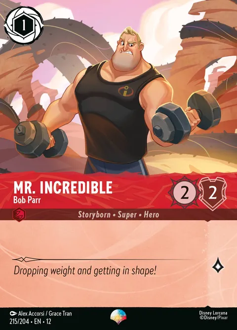 Mr. Incredible — Bob Parr Disney Lorcana card