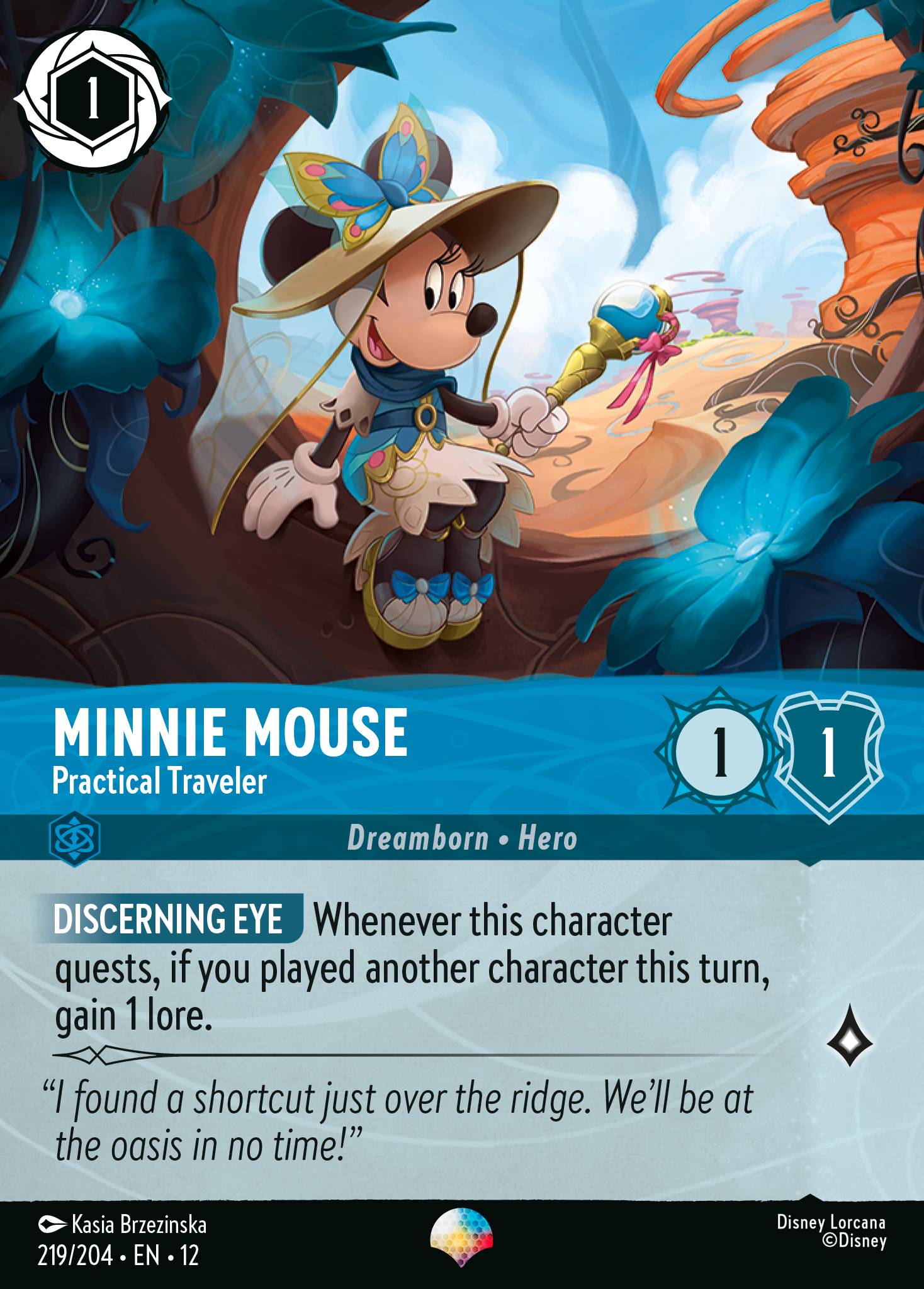 Minnie Mouse — Practical Traveler Disney Lorcana card