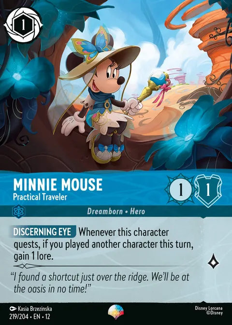 Minnie Mouse — Practical Traveler Disney Lorcana card