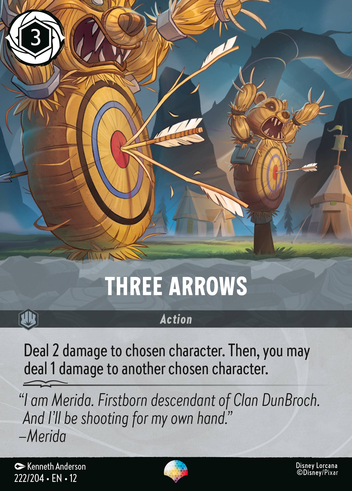 Three Arrows Disney Lorcana card