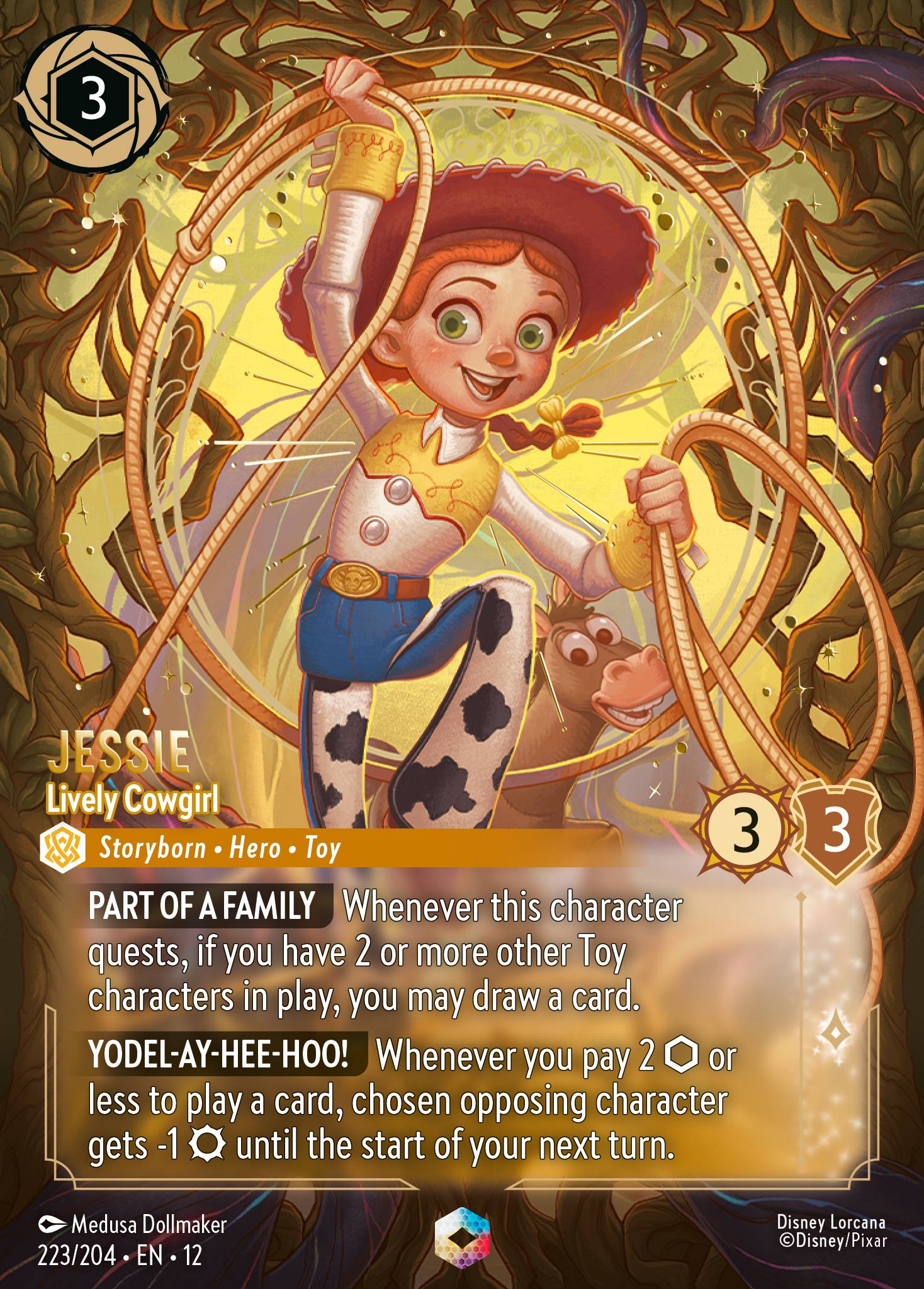 Jessie — Lively Cowgirl Disney Lorcana card