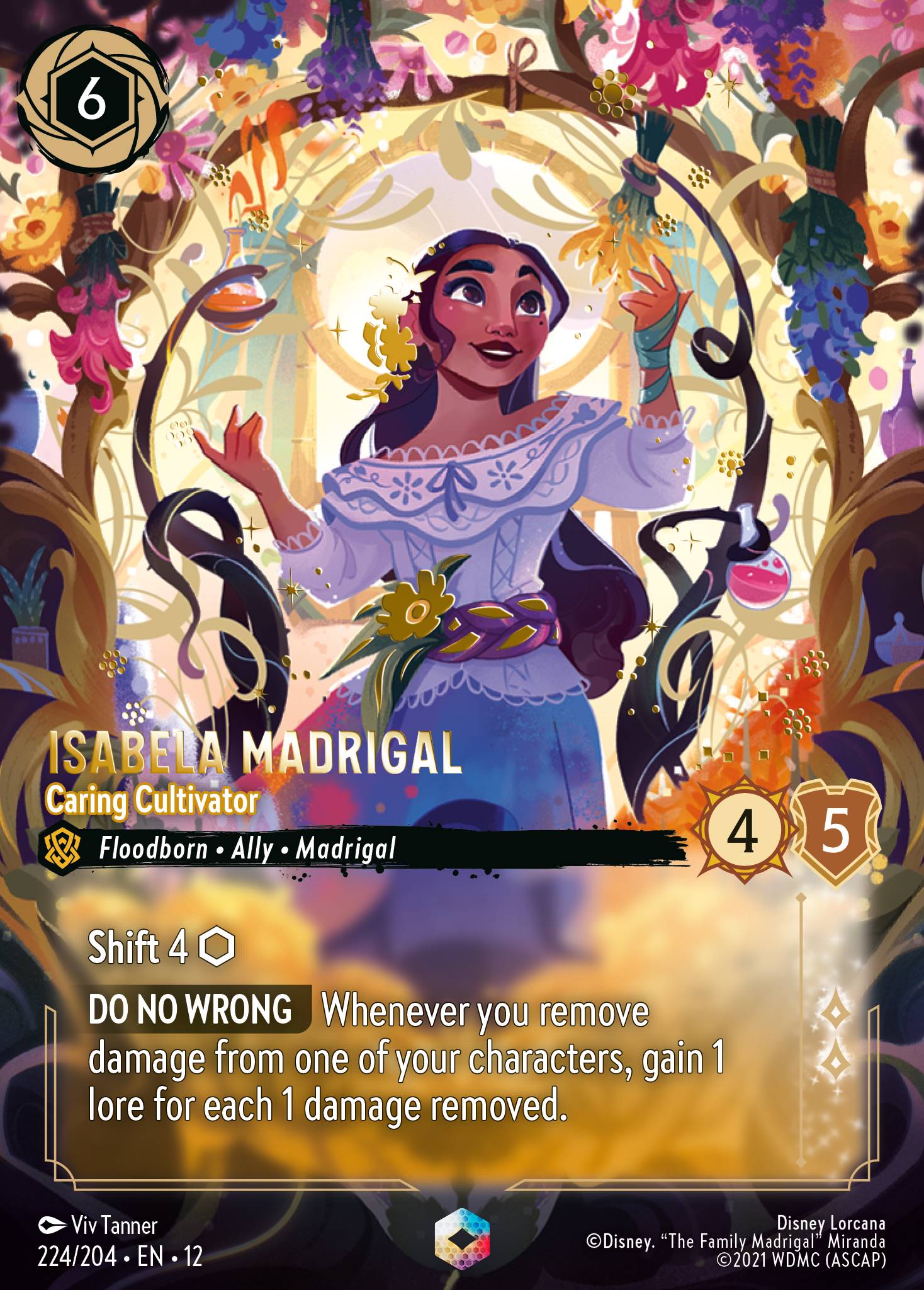 Isabela Madrigal — Caring Cultivator Disney Lorcana card