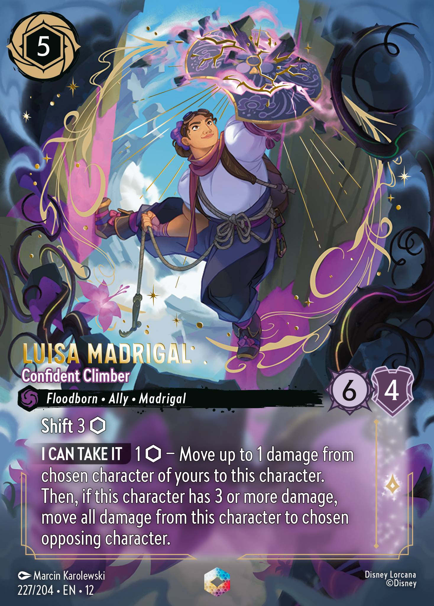 Luisa Madrigal — Confident Climber Disney Lorcana card